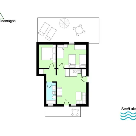 Apartment Sole 2 Terrassen Mit Pool Og Colico
